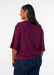 Bluse aus Jersey mit ellbogenlangen Ballon&auml;rmeln, Lila, Model image number 2