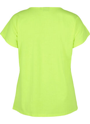 Neonfarbenes T-Shirt aus Baumwolle, Neon Lime, Packshot image number 1