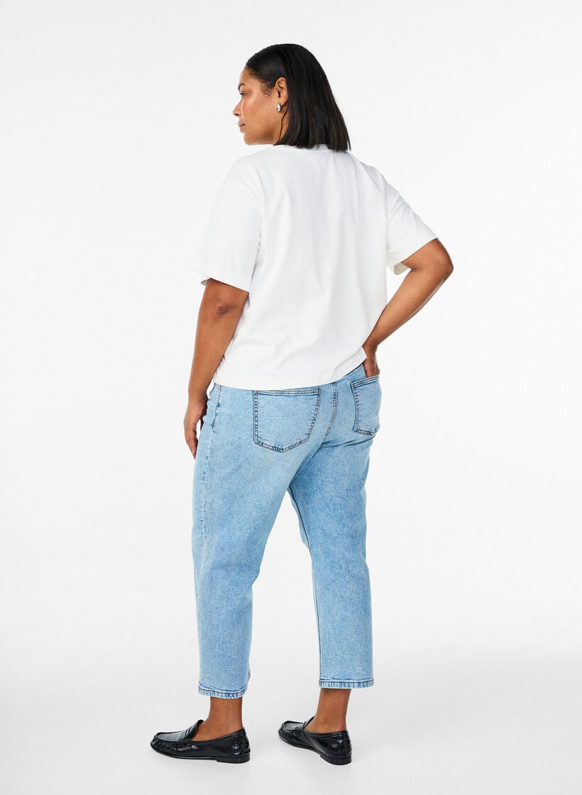 Gek&uuml;rzte Vera Jeans mit Destroyed-Effekten, Blau, Model image number 1
