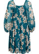Partykleid aus Chiffon mit langen &Auml;rmeln, Gr&uuml;n, Packshot image number 1