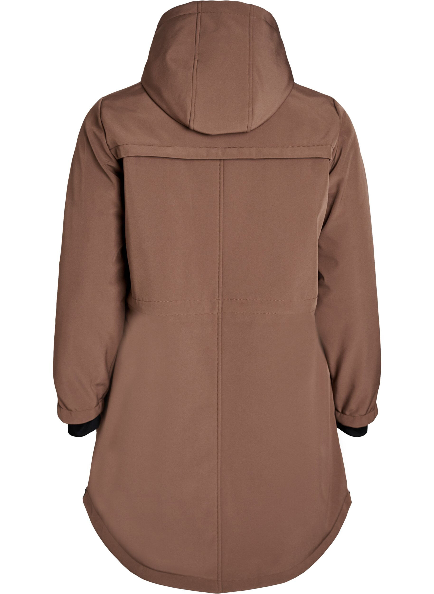 ZizziWasserabweisende Softshell-Jacke mit Steppfutter, Braun, Packshot image number 1