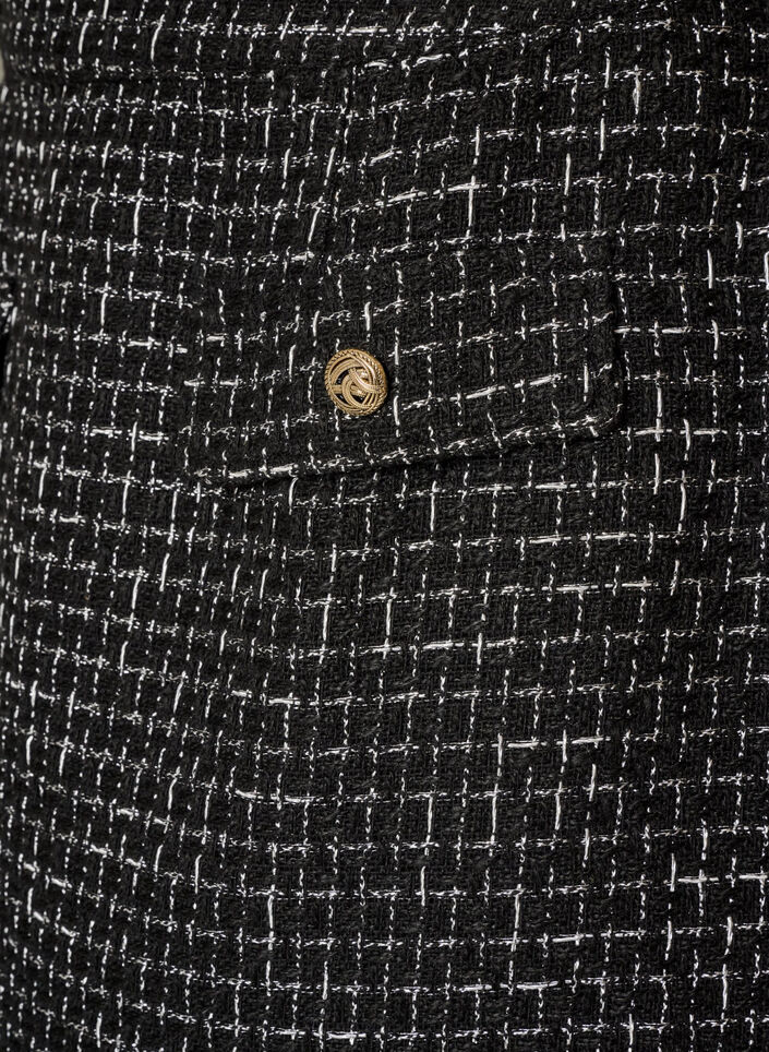 Kurzer Rock aus Boucl&eacute;, Schwarz, Packshot image number 2