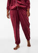 Lockere Hose aus Velours, Rot, Model image number 3