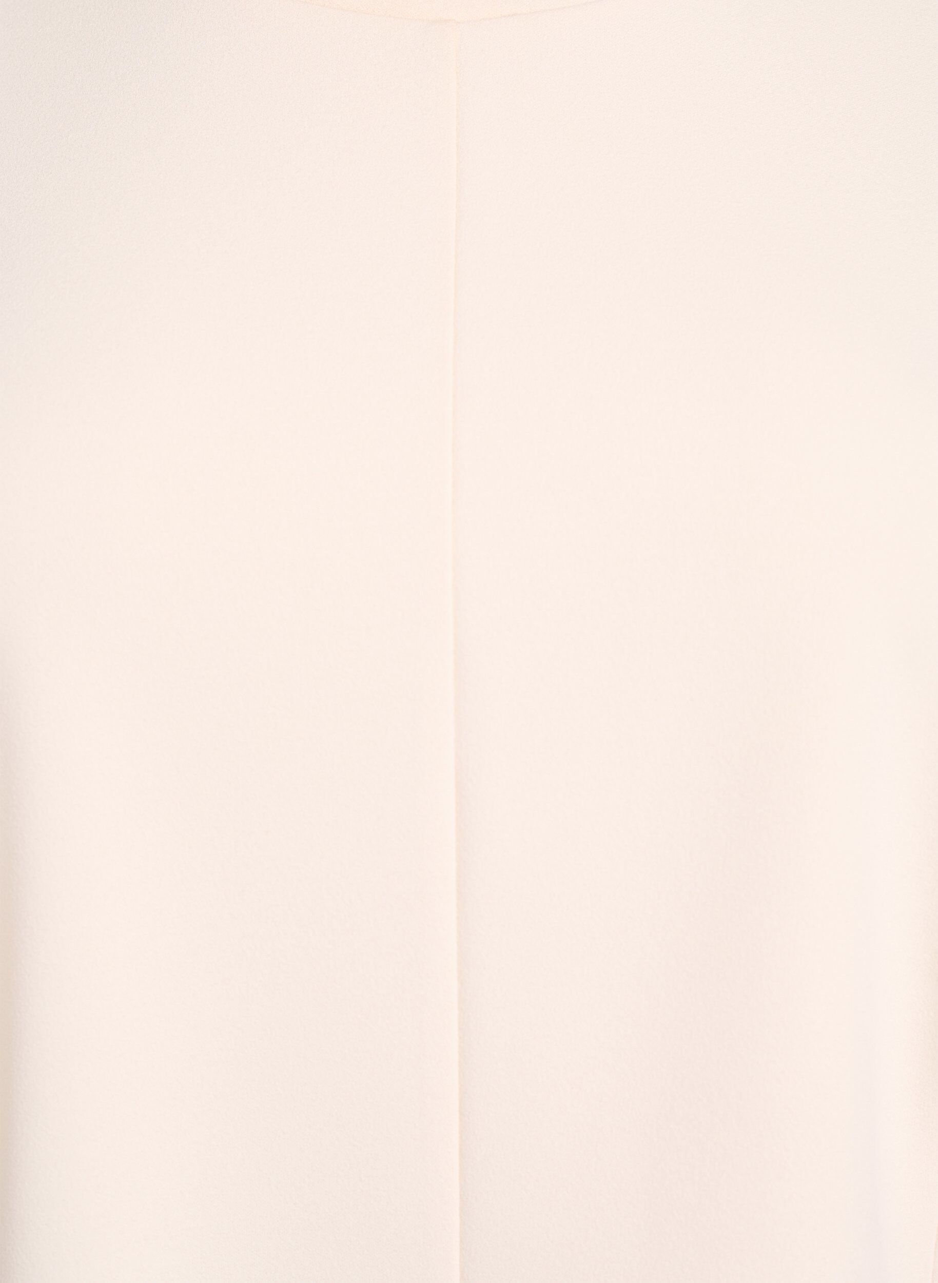 ZizziKurz&auml;rmelige Bluse mit formgebenden Abn&auml;hern, Beige, Packshot image number 2