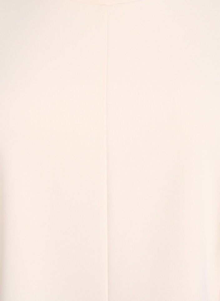 Kurzärmelige Bluse mit formgebenden Abnähern, Beige, Packshot image number 2