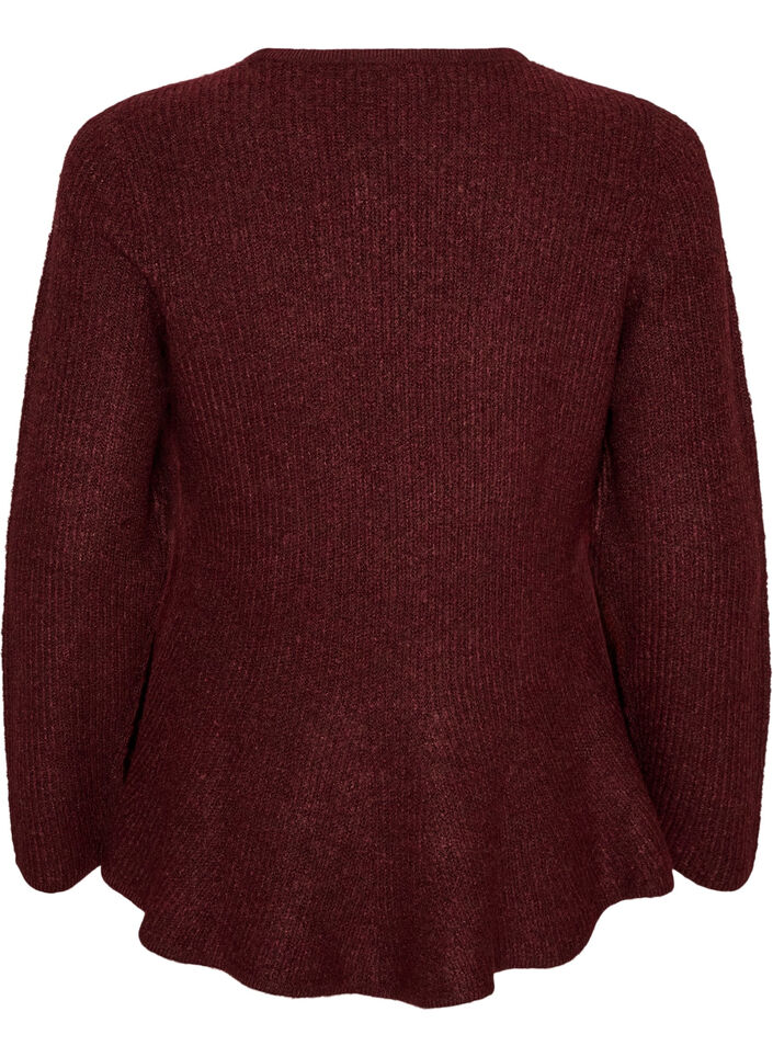 Strickbluse in A-Linie, Rot, Packshot image number 1