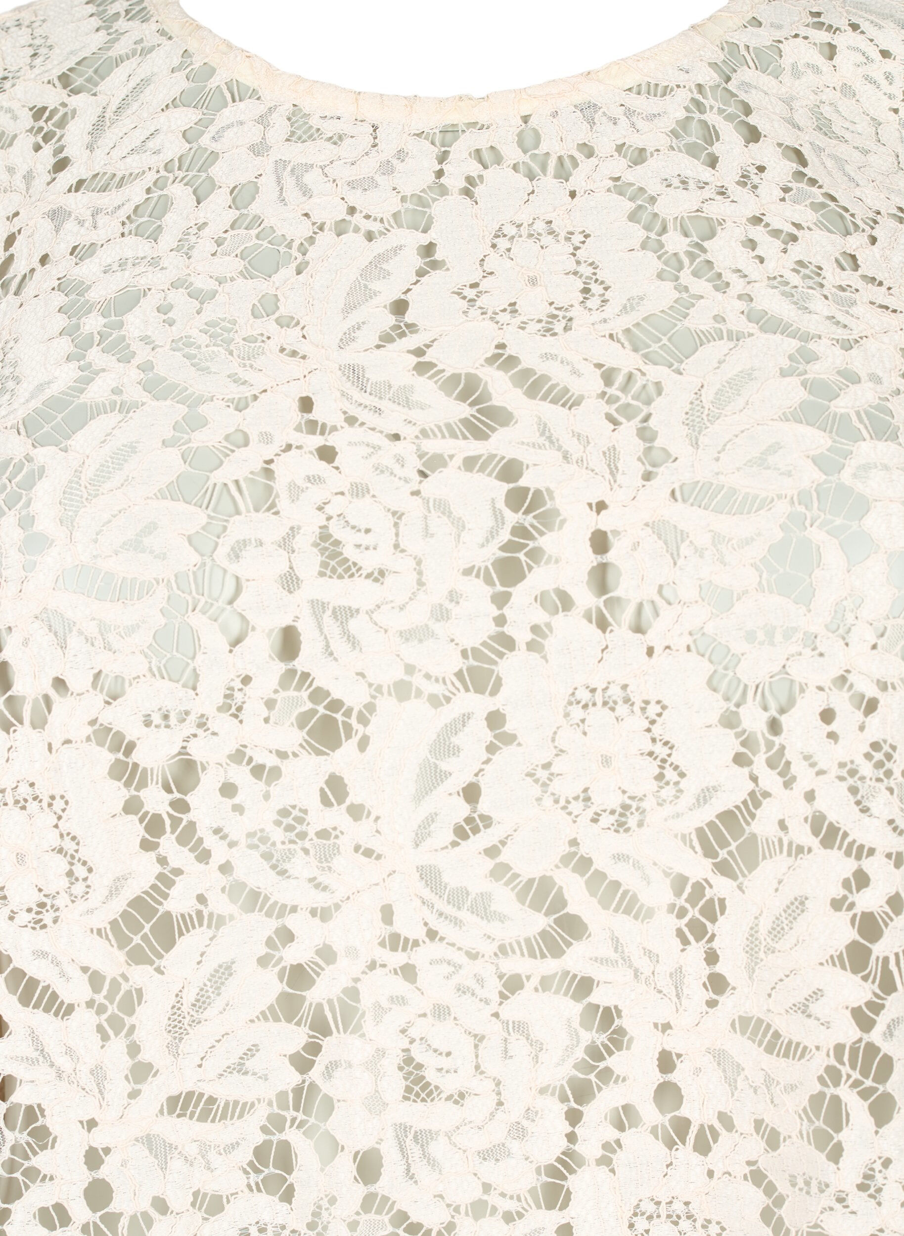 ZizziFLASH &ndash; Lang&auml;rmelige Spitzenbluse, Birch, Packshot image number 2