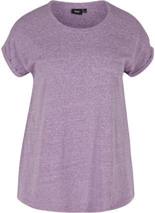 Meliertes T-Shirt aus Baumwolle, Majesty Mel. , Packshot image number 0