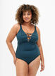 Badeanzug mit Schnürung, Dark Sea, Model image number 0