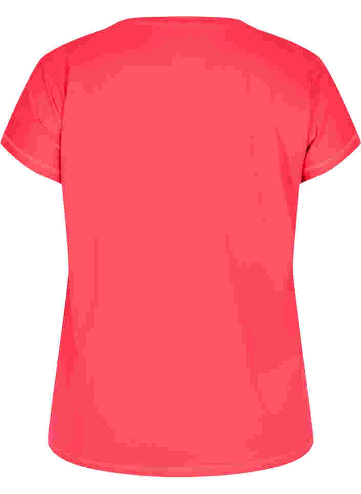 Einfarbiges Trainings-T-Shirt, Diva Pink, Packshot image number 1