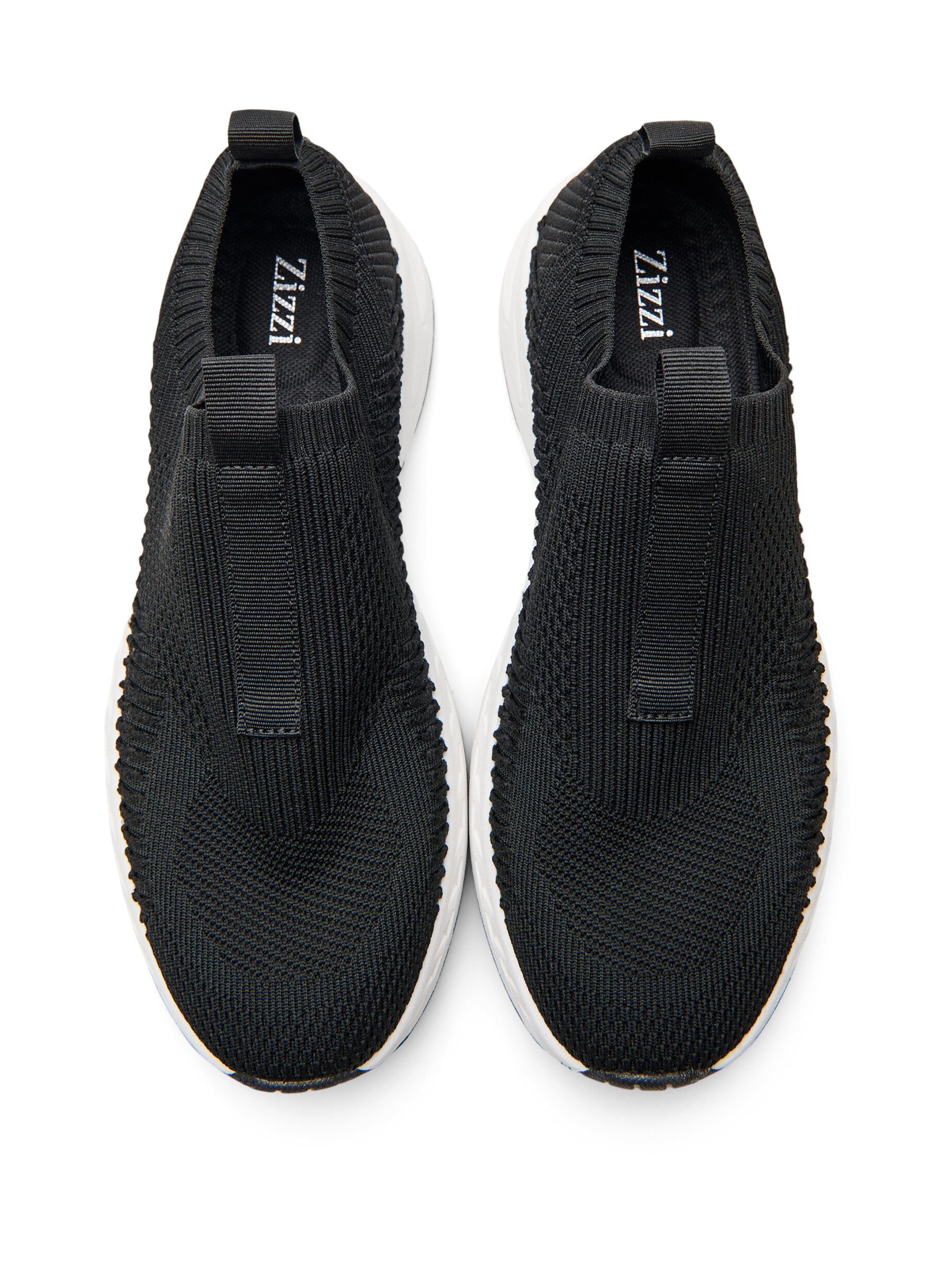 ZizziWeit geschnittener Slip-On-Sneaker, Schwarz, Packshot image number 2