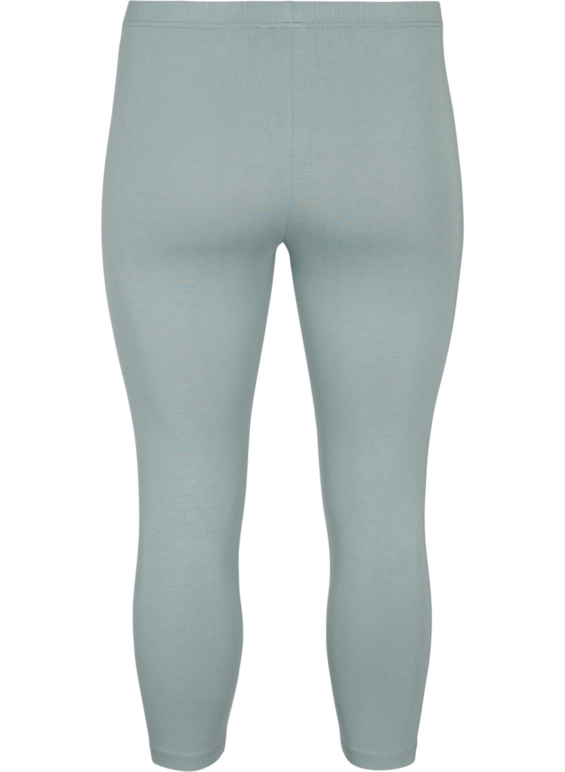 ZizziBasic 3/4-Leggings aus Viskose, Gr&uuml;n, Packshot image number 1