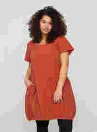 Kurzarm Kleid aus Baumwolle, Arabian Spice, Model