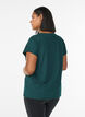 Einfarbiges Trainings-T-Shirt, Gr&uuml;n, Model image number 2