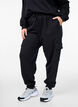 Cargohose aus weichem Sweat-Material, Schwarz, Model image number 2