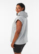 Sweatweste mit Kapuze und Schulterpolstern, Grau, Model image number 2