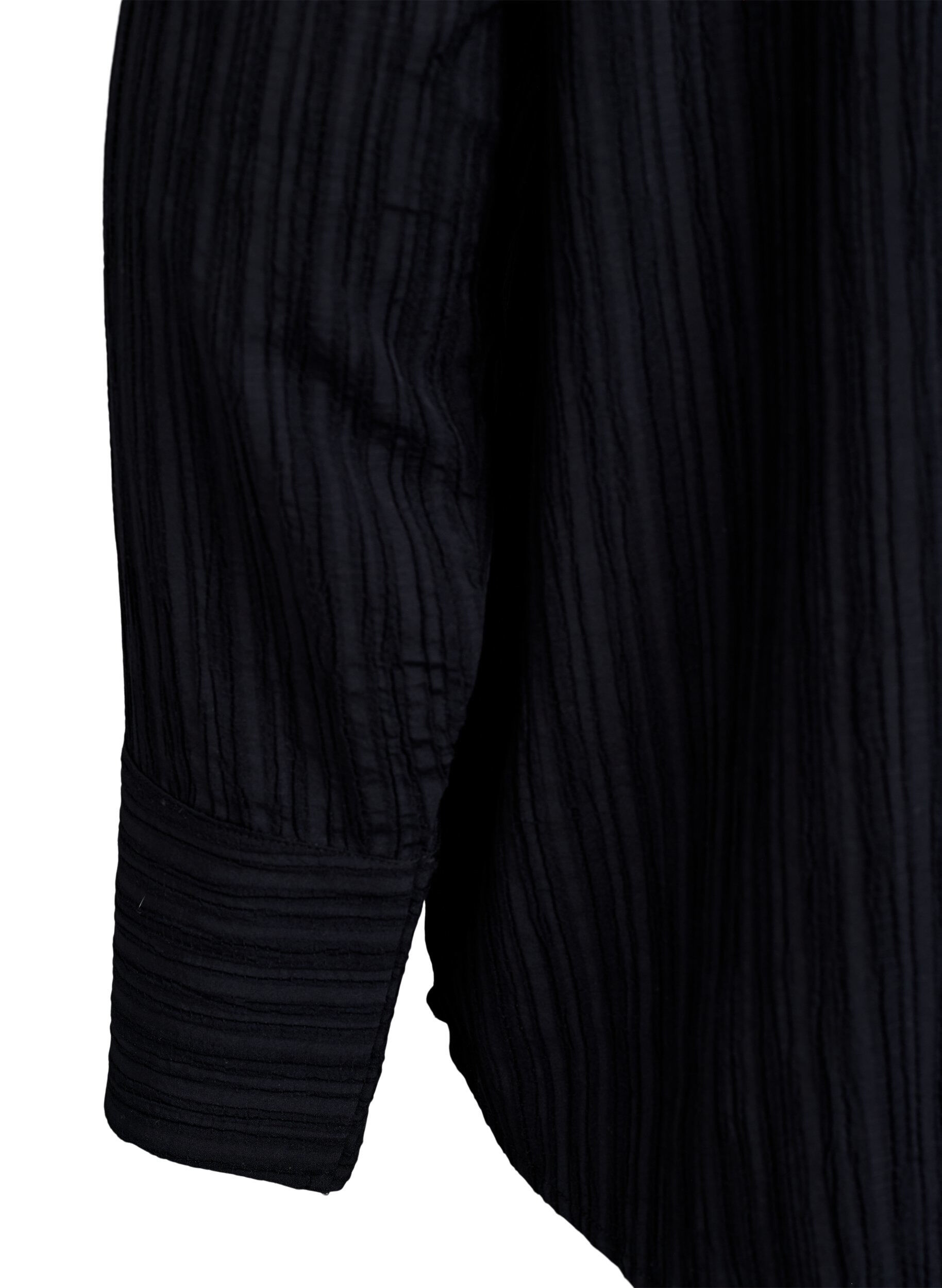 ZizziFLASH - Bluse mit Textur, Schwarz, Packshot image number 3