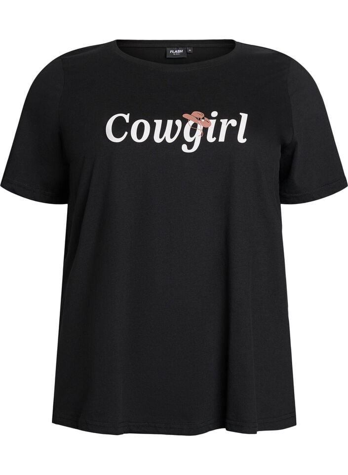 FLASH - T-Shirt mit Print, Schwarz, Packshot image number 0