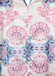 Bluse in Satin-Optik mit Paisleymuster und 3/4-&Auml;rmeln, Blau, Packshot image number 2