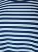 Lang&auml;rmeliges Nachtoberteil aus geripptem Jersey mit Streifen, Blau, Packshot image number 2