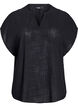 Lockere Bluse mit angeschnittenen &Auml;rmeln, Schwarz, Packshot image number 0