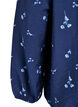 Bluse mit Knopfverschluss und kleinen Blumen, Blau, Packshot image number 3