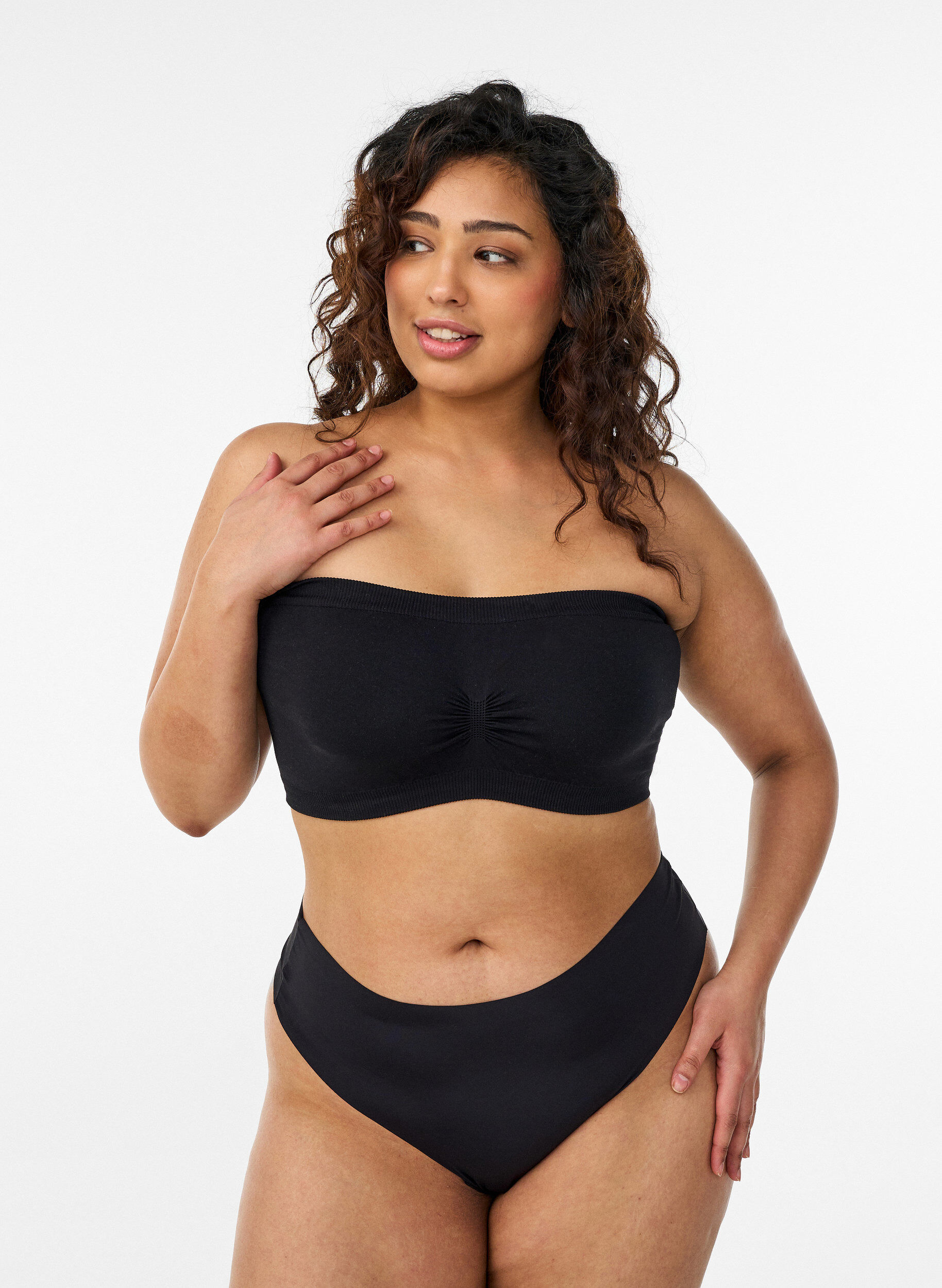 ZizziTr&auml;gerloser BH, Schwarz, Model image number 1