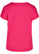 Einfarbiges Trainings-T-Shirt, Pink, Packshot image number 1