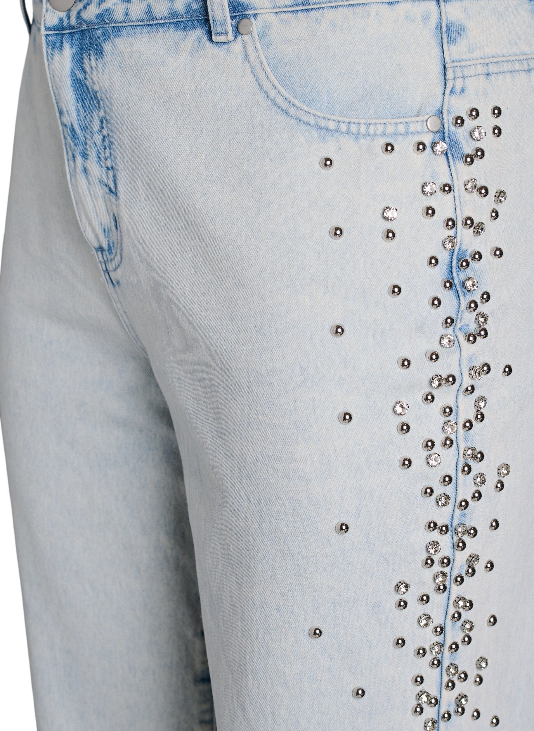 ZizziKiana Jeans mit Zierdetails an den Seiten, Blau, Packshot image number 2