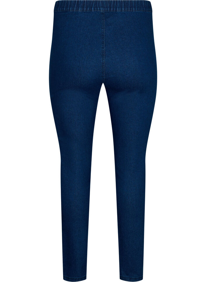 FLASH - Eng anliegende Jeggings mit hoher Taille, Blue denim, Packshot image number 1