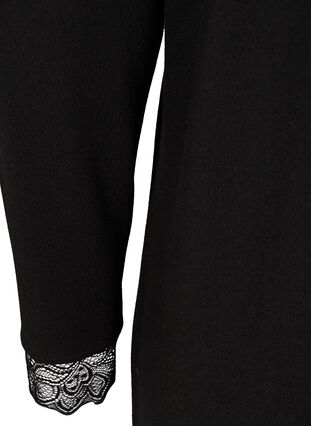 Kleid mit langen Ärmeln, Black , Packshot image number 3