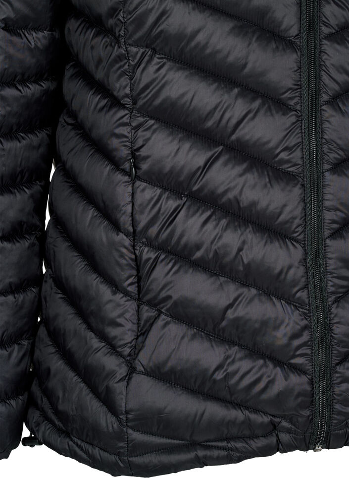 Leichte Jacke mit Taschen, Schwarz, Packshot