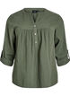 Bluse aus Baumwollmusselin mit Lochstickerei, Gr&uuml;n, Packshot image number 0
