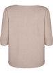 Gestrickte Bluse mit gestickten Blumen, Simply Taupe Mel., Packshot image number 1