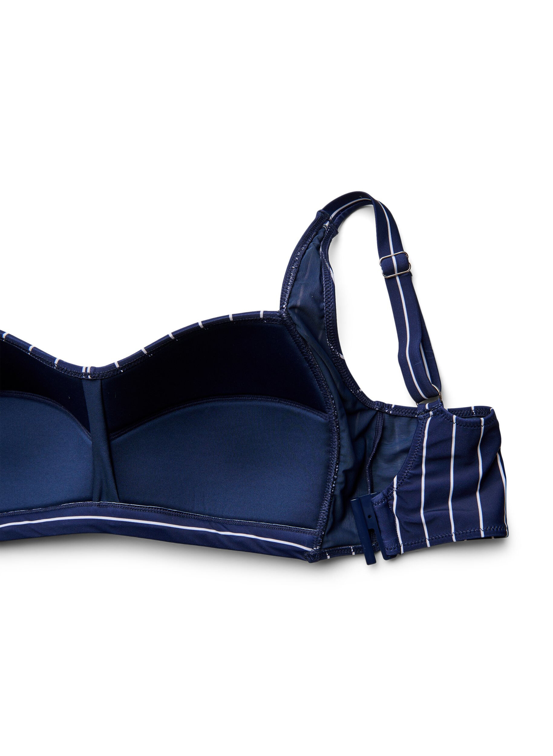 ZizziWattierter Bikini-Oberteil mit Print, Blau, Packshot image number 3