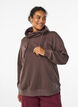 Sweatshirt mit Stehkragen und Taschen, Braun, Model image number 0