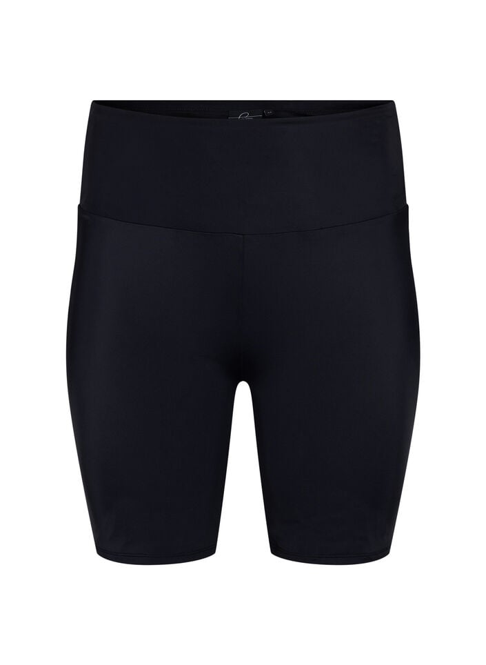 Lange Badeshorts, Schwarz, Packshot image number 0