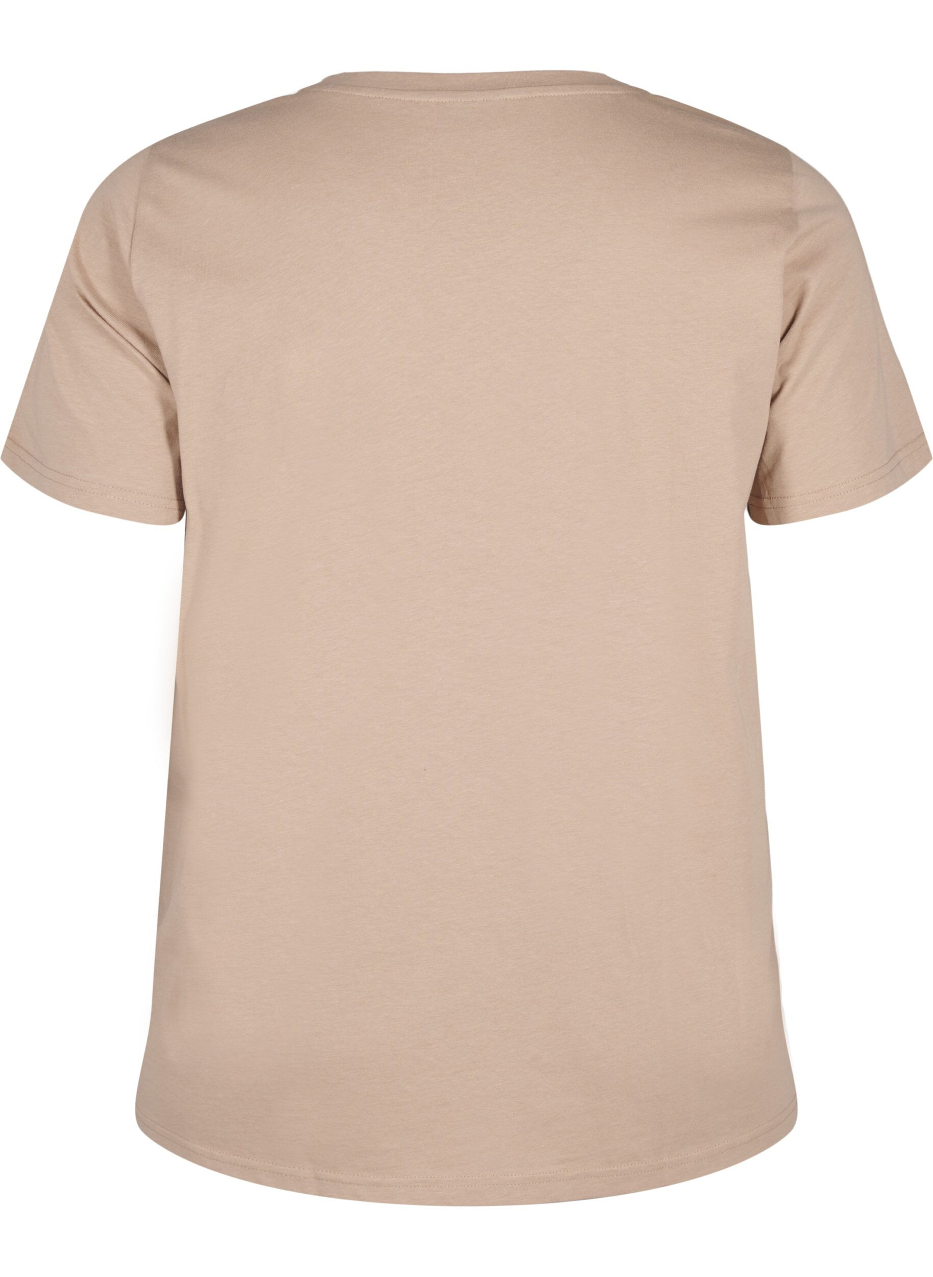 ZizziBaumwoll-T-Shirt mit Druck, S. Mink w. Flower, Packshot image number 1