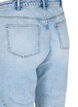Cropped Vera Jeans mit Nieten, Light blue denim, Packshot image number 3