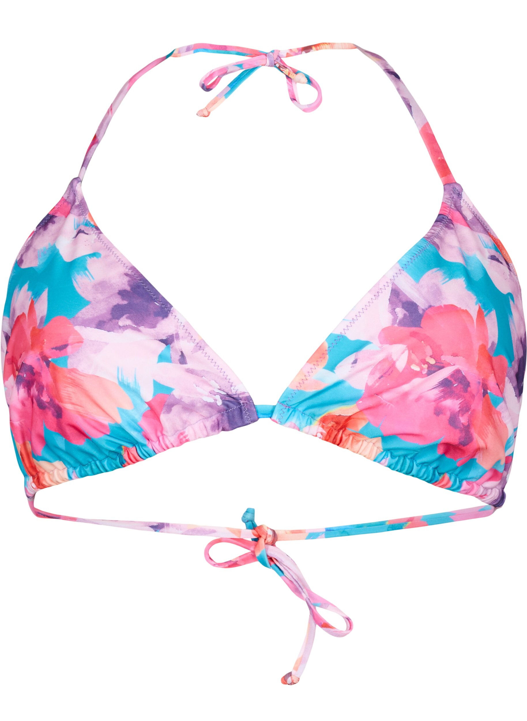 ZizziTriangel-Bikinioberteil mit Print, Pink, Packshot image number 0