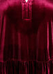 Kurzes Kleid aus Velours mit R&uuml;schenkragen und langen &Auml;rmeln, Rot, Packshot image number 2