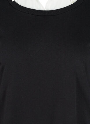 Sweatshirt mit angenähter Hemdbluse, Black, Packshot image number 2