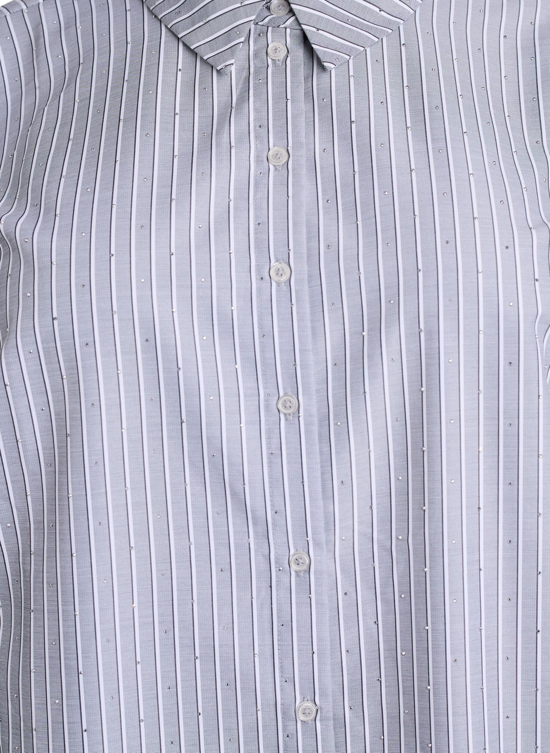 ZizziBluse mit Streifen und Nieten, Schwarz, Packshot image number 2