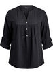 Bluse aus Baumwollmusselin mit Lochstickerei, Schwarz, Packshot image number 0