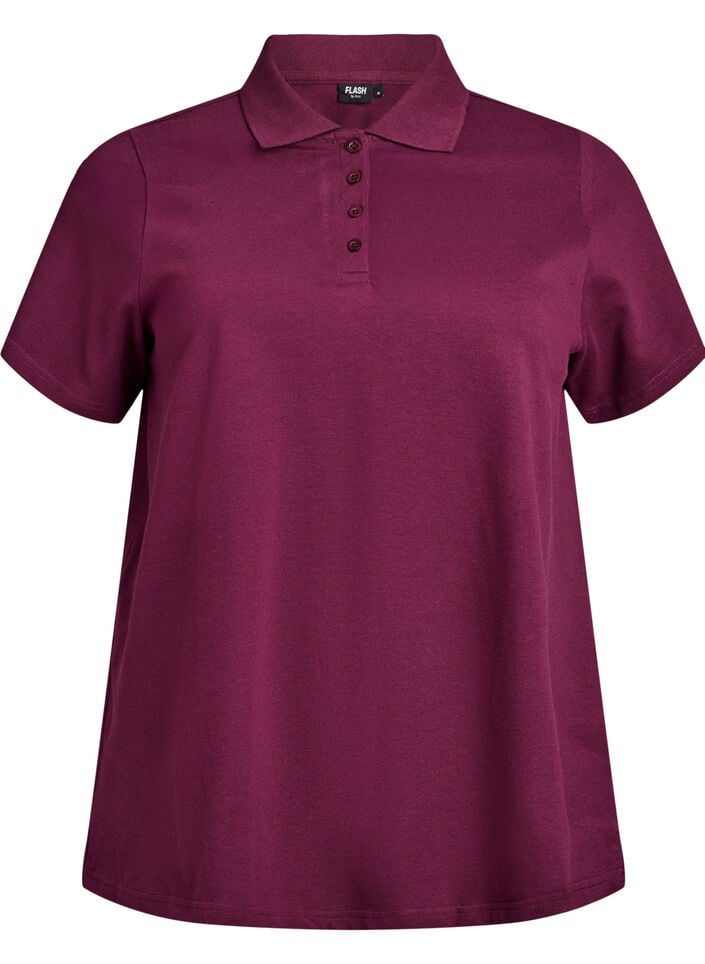 Poloshirt mit kurzen &Auml;rmeln, Rot, Packshot image number 0