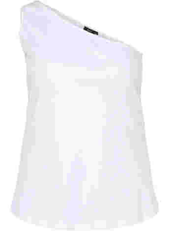 One-Shoulder Top aus Baumwolle