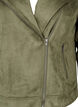 Bikerjacke aus Wildlederimitat, Dusty Olive, Packshot image number 2