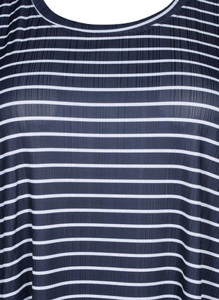 FLASH – Gestreiftes Kleid mit kurzen Ärmeln, Night S. W. Stripe, Packshot image number 2
