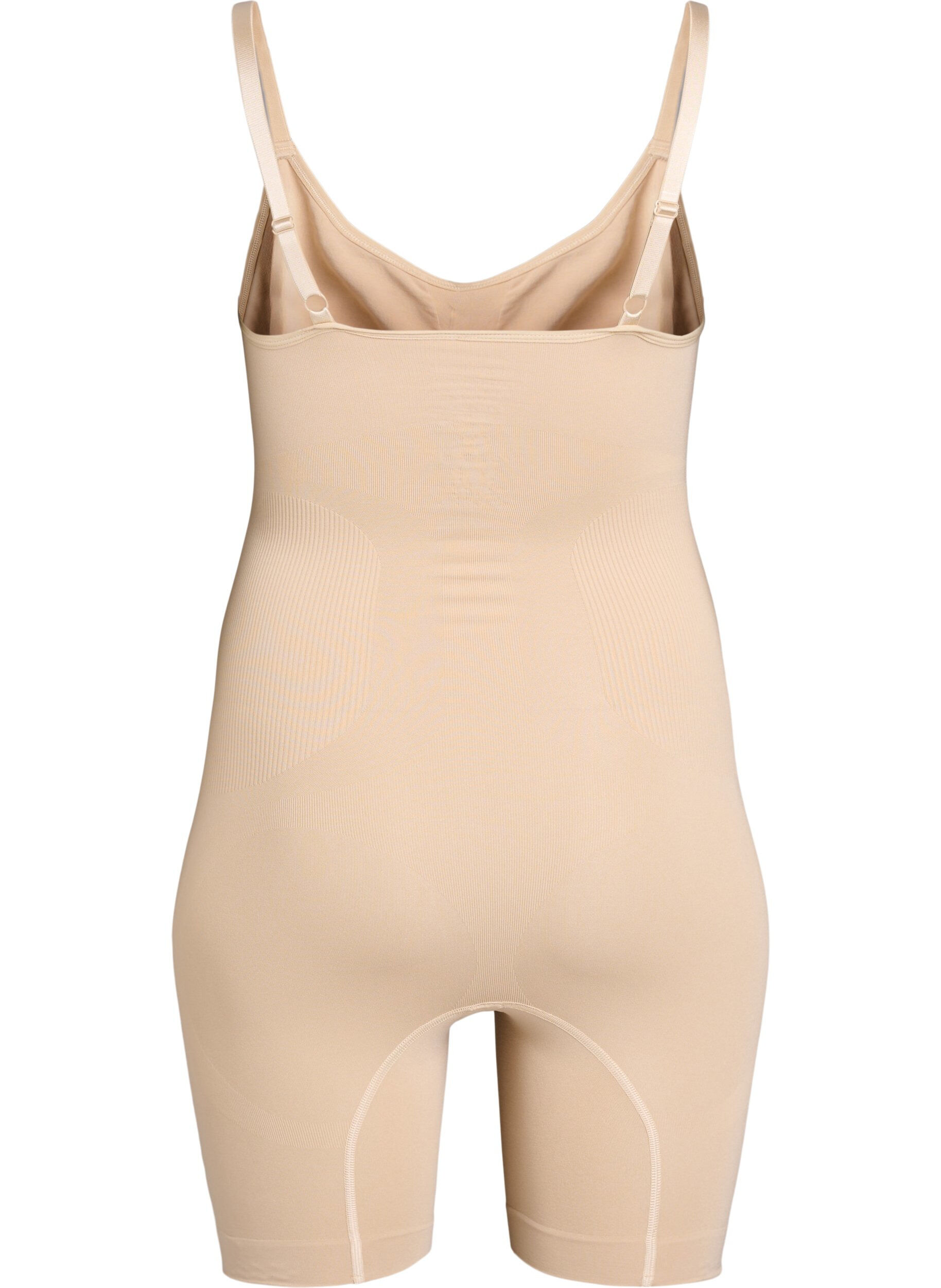 ZizziShapewear-Body mit &Ouml;ffnung im Schritt, Beige, Packshot image number 1