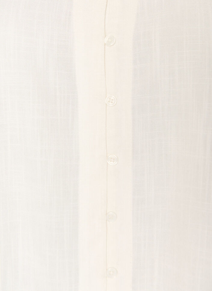 Viskosebluse mit Crochet-Besatz und Kn&ouml;pfen, Vanille, Packshot image number 2